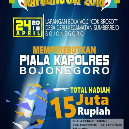 Desa Deru Gelar Turnamen Bola Voli Kapolres Cup