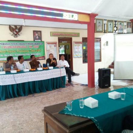 Desa Deru Kecamatan Sumberrejo Bojonegoro Gelar Musrenbangdes 2021